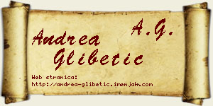 Andrea Glibetić vizit kartica